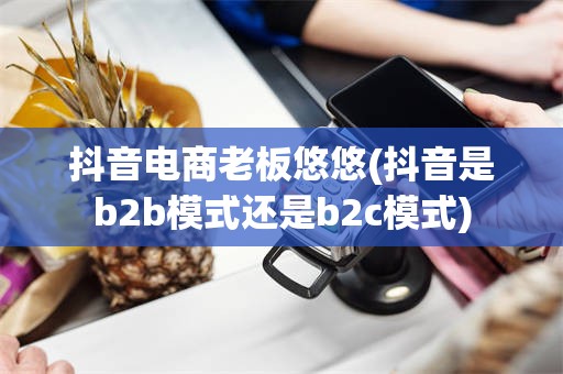 抖音电商老板悠悠(抖音是b2b模式还是b2c模式)