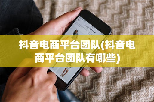 抖音电商平台团队(抖音电商平台团队有哪些)