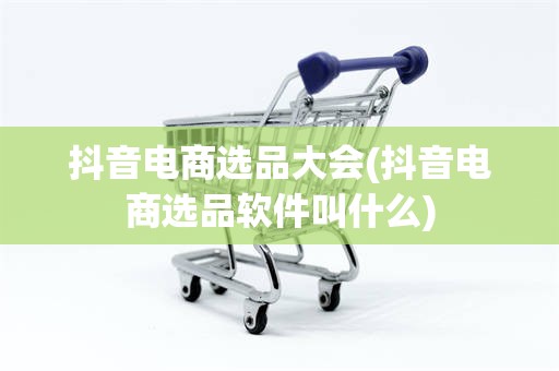 抖音电商选品大会(抖音电商选品软件叫什么)