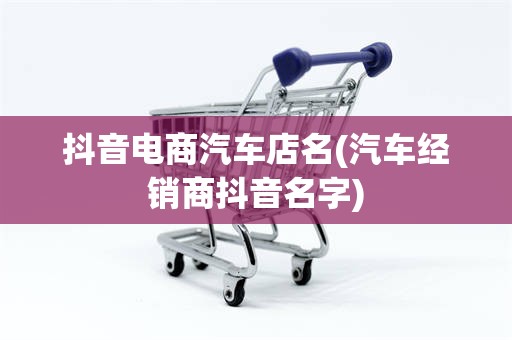 抖音电商汽车店名(汽车经销商抖音名字)